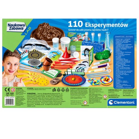 Naukowa Zabawa 110 Eksperymentów Język Polski Clementoni 50720