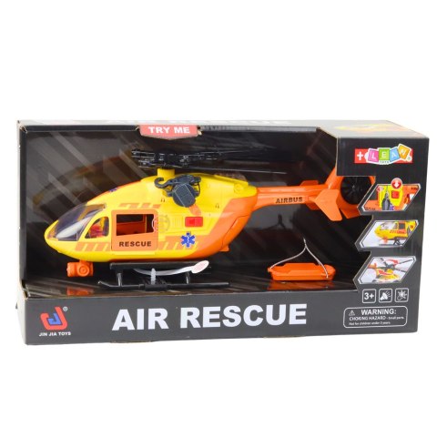 Helikopter Ratunkowy Hak Nosze Światła Dźwięki Pomarańczowy 1:12