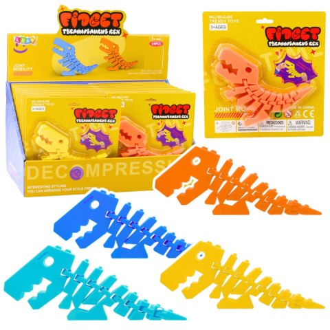 Dinozaur Puzzle Fidget 3D Układanka Elastyczny Do Wyginania Mix