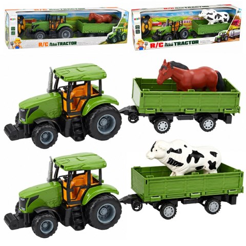 Zestaw Traktor Z Przyczepą i Koniem Zdalnie Sterowany RC