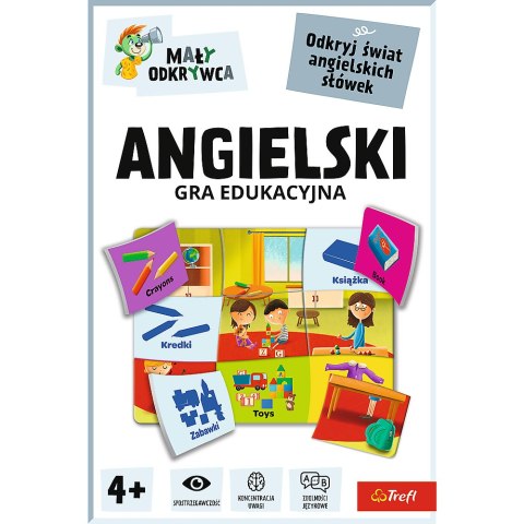 Gra dla dzieci Angielski Mały Odkrywca Trefl 02812