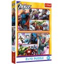 Puzzle - 2x70 - Zostań bohaterem - Avengers - Trefl 34439