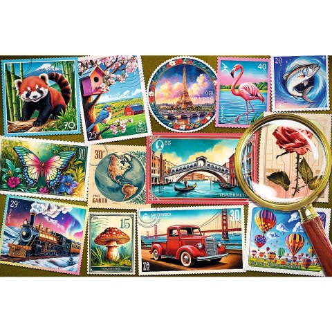 Puzzle - 300 EasyPiece - Znaczki pocztowe - Trefl 23100