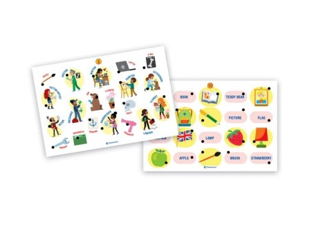 Gra edukacyjna Interaktywny Quiz Angielski Język Polski Clementoni 50943