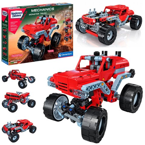 Naukowa Zabawa Klocki Laboratorium Mechaniki Monster Truck Język Polski Clementoni 50062