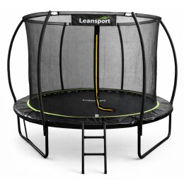 Trampolina Ogrodowa LEAN Z Siatką Wewnętrzną Czarno-Zielona 252CM 8FT