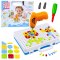 Zestaw Puzzle Klocki Edukacyjne z Wkrętarką Dla Dzieci Walizka 151 el.