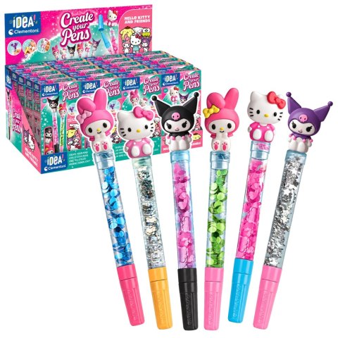 Idea Art Zestaw Mini Fabryka Długopisów Hello Kitty i Przyjaciele Clementoni 18450