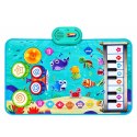 Mata Muzyczna Edukacyjna 2w1 Podwodny Świat Dźwięki Instrumentów 80x50 cm